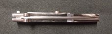 12" Picklock Switchblade with Damascus Blade and Buffalo horn handles.