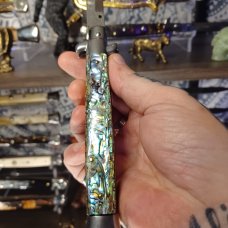 4MM FRANK BELTRAME 11INCH SWIVEL BOLSTER IN BEAUTIFUL ABALONE SHELL