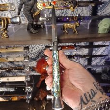 4MM FRANK BELTRAME 11INCH SWIVEL BOLSTER IN BEAUTIFUL ABALONE SHELL