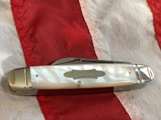 Bulldog Brand "Cattle King" Large Stockman Knife w/ Fantastic Mother of Pearl Handles -NOS 