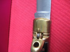 Vintage Italian Brazilian Horn Leverlock Switchblade Knife