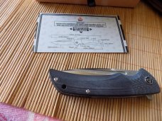 New QSP Knife with original pouch, box, and cleaning cloth