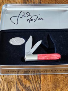 Case XX USA 62009 1/2 SS Smooth Old Red Bone Barlow Knife 1/ 300