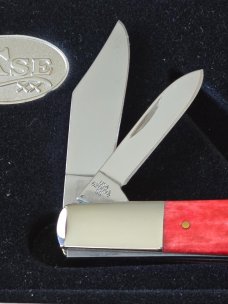 Case XX USA 62009 1/2 SS Smooth Old Red Bone Barlow Knife 1/ 300
