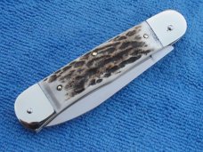 New #11 7-3/4" Hubertus "Springer" leverlock auto (68.111.HH.11) Genuine Stag horn