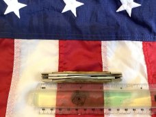 Vintage Bulldog Brand Stockman w/ S&D Enterprises Blade Etch & Stag Handles