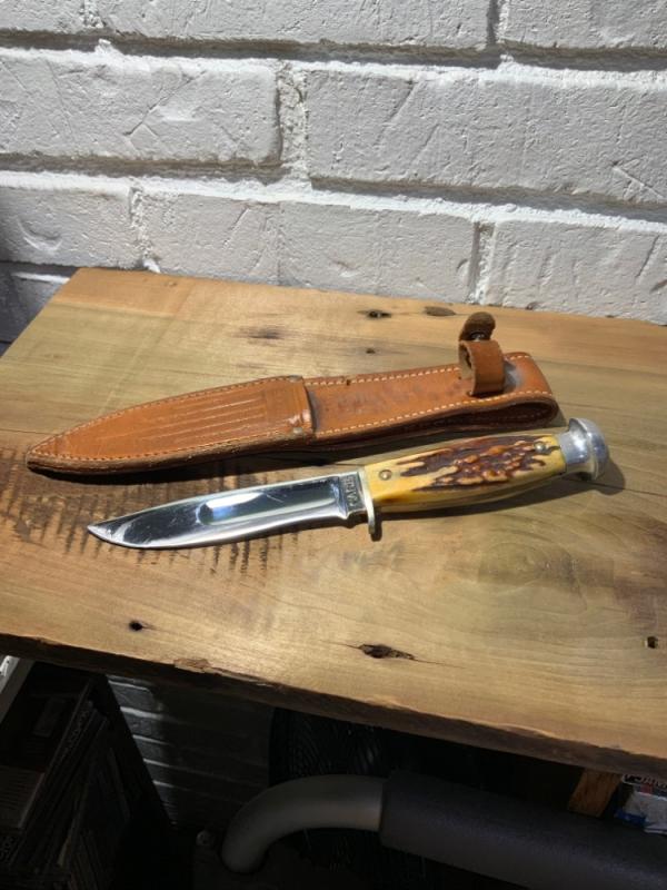 Case 9-1/8" 1940-1965 Stag hunting knife Case 9-1/8" 1940-1965 Stag hunting knife