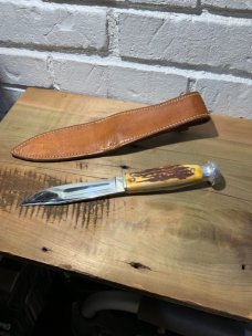 Case 9-1/8" 1940-1965 Stag hunting knife  
