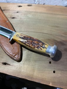 Case 9-1/8" 1940-1965 Stag hunting knife  