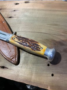 Case 9-1/8" 1940-1965 Stag hunting knife  