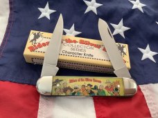Vintage Camillus 2 Blade Large Cigar Knife w/ Riders of the Silver Screen Handles -Tom Mix -NIB