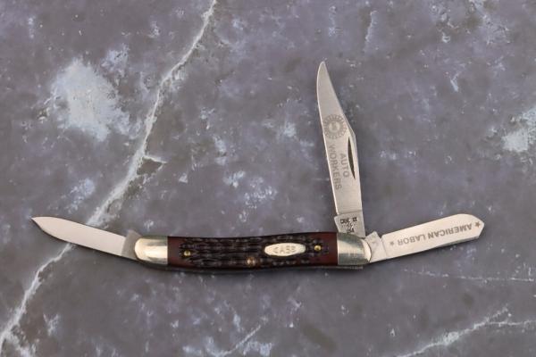 1987 CASE XX 63087SS UAW SCRIBED GLAZED CASE BLADES DELRIN