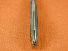 Schatt & Morgan 2023 Black Worm Groove Camel Bone Cotton Sampler Knife Rare 01BWGCB USA Made