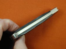 Schatt & Morgan 2023 Black Worm Groove Camel Bone Cotton Sampler Knife Rare 01BWGCB USA Made