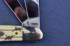 2009 CASE XX 6240SS APPALOSA BONE BARBWIRE ETCHED COWBOY HAT SHIELD
