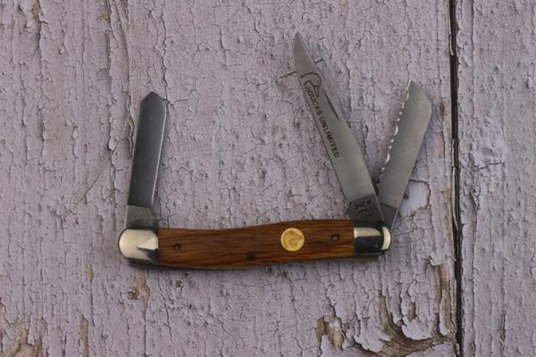 1992 CASE XX DU318ss DUCKS UNLIMITED GLAZED STOCKMAN WITH OAK HANDLES 1992 CASE XX DU318ss DUCKS UNLIMITED GLAZED STOCKMAN WITH OAK HANDLES