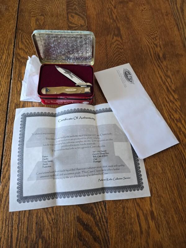 Case XX Classic 1996 Cheetah Genuine Sheep Horn Prototype Knife