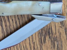 Case XX Classic 1996 Cheetah Genuine Sheep Horn Prototype Knife with Recall Tin