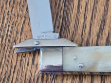 Case XX Classic 1996 Cheetah Genuine Sheep Horn Prototype Knife with Recall Tin