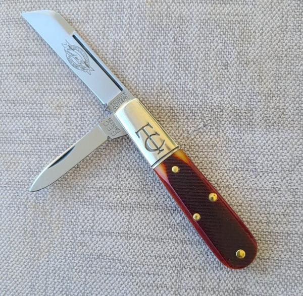 GEC 143223 Autumn Peach Sawcut Bone TC Barlow..all the extra...Chambfered scales..Dome pins plus NI GEC 143223 Autumn Peach Sawcut Bone TC Barlow..all the extra...Chambfered scales..Dome pins plus NI