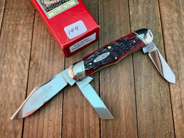 Robeson Shuredge by Queen Rail Splitter Raspberry Jigged Bone 1 of 200 