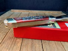 Robeson Shuredge by Queen Rail Splitter Raspberry Jigged Bone 1 of 200 