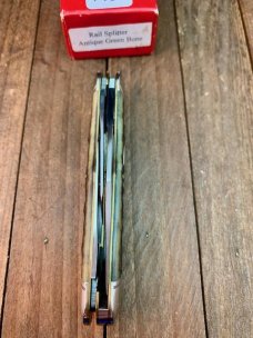 Robeson Shuredge by Queen Rail Splitter Antique Green Bone 1 of 200 