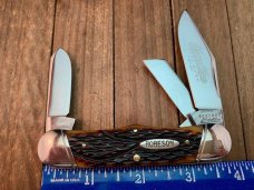 Robeson Shuredge by Queen Rail Splitter Carmel Worm Grove Bone 1 of 200 
