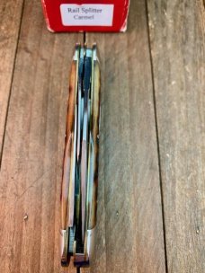 Robeson Shuredge by Queen Rail Splitter Carmel Worm Grove Bone 1 of 200 