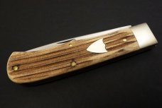 Great Eastern Cutlery #23L Liner Lock Micarta Pioneer Trapper GEC 235120L