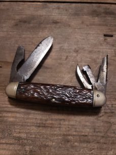Old Remington Collection! Two RS3333 Official Boy Scout Knives - RH4 Hunting and Skinning Knife 
