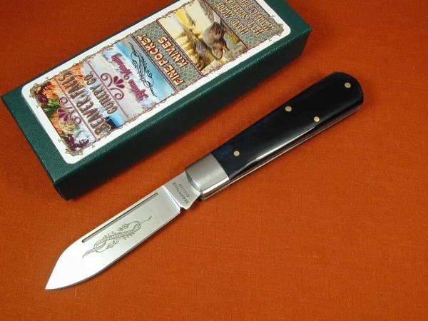 Beaver Falls Cutlery 2023 Black Smooth Bone Jack Knife from Cooper Cutlery USA BSB
