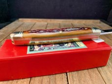 Robeson Mastercraft by Queen Cattleman’s Stockman Amber Jigged Bone 1 of 200