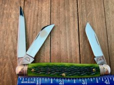 Robeson Mastercraft by Queen Cattleman’s Stockman Hunter Green Jigged Bone 1 of 200 
