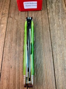 Robeson Mastercraft by Queen Cattleman’s Stockman Hunter Green Jigged Bone 1 of 200 