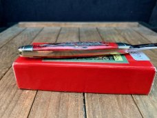 Robeson Mastercraft by Queen Sleeveboard Pen Red Carved Stag Bone 1 of 200 