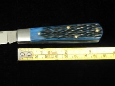 Beaver Falls Cutlery 2023 Blue Jigged Bone Jack Knife from Cooper Cutlery USA BJB