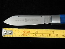 Dollar Knife Co. 2023 Blue Jigged Bone Jack from Cooper Cutlery USA BJB NS
