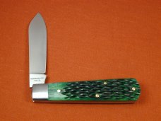 Dollar Knife Co. 2023 Green Jigged Bone Jack from Cooper Cutlery USA GJB NS