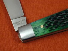 Dollar Knife Co. 2023 Green Jigged Bone Jack from Cooper Cutlery USA GJB NS
