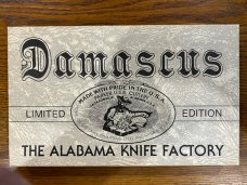 Parker-Edwards 95155D Ltd Ed Mini-Trapper w/Single Damascus Blade & Jigged Green Bone Scales USA