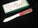 Beaver Falls Cutlery 2023 Red Jigged Bone Jack Knife from Cooper Cutlery USA RJB