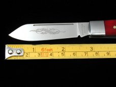 Beaver Falls Cutlery 2023 Red Jigged Bone Jack Knife from Cooper Cutlery USA RJB