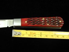 Beaver Falls Cutlery 2023 Red Jigged Bone Jack Knife from Cooper Cutlery USA RJB