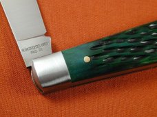 Beaver Falls Cutlery 2023 Green Jigged Bone Jack Knife from Cooper Cutlery USA GJB