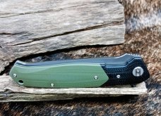 BESTECH SWORDFISH KNIFE BG03A Liner Lock Green G10 Handle 4" D2 Gray Drop Point
