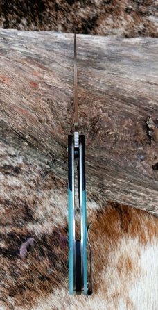 BESTECH SWORDFISH KNIFE BG03E Liner Lock Jade G10 Handle 4" D2 Satin Drop Point