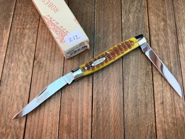 Robeson Shuredge by Queen Yankee Hawbaker Muskrat Antique Jigged Bone 1 of 200