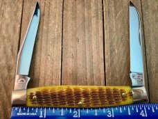 Robeson Shuredge by Queen Yankee Hawbaker Muskrat Antique Jigged Bone 1 of 200