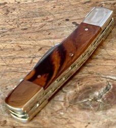 Taylor's Eye Witness Custom 3-Blade Stockman in Desert Ironwood with Back Spring Filing